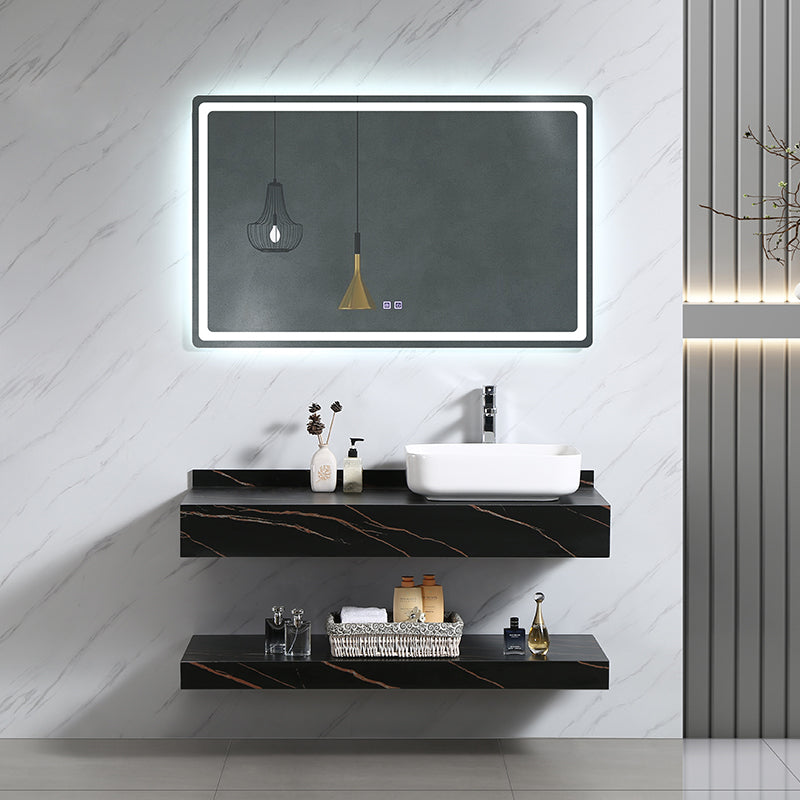 New Design Luxury Cabinet Basin with Right Side White Hand Vanity with Mirror Bathroom Cabinet