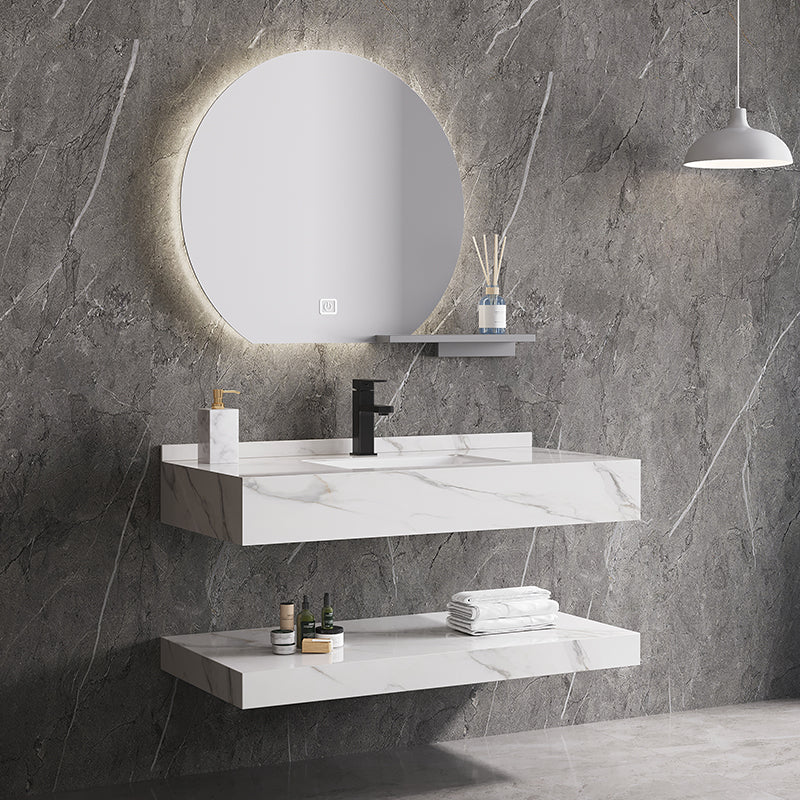 Classic Marble Bathroom Waterproof Vanity Bathroom Sink Cabinet Vanity