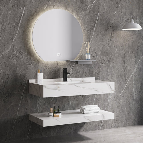 Classic Marble Bathroom Waterproof Vanity Bathroom Sink Cabinet Vanity