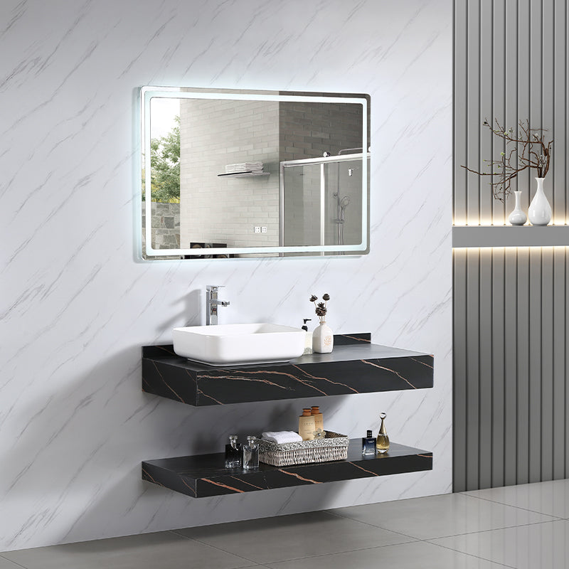 New Design Luxury Cabinet Basin with Left Side White Hand Vanity with Mirror Bathroom Cabinet