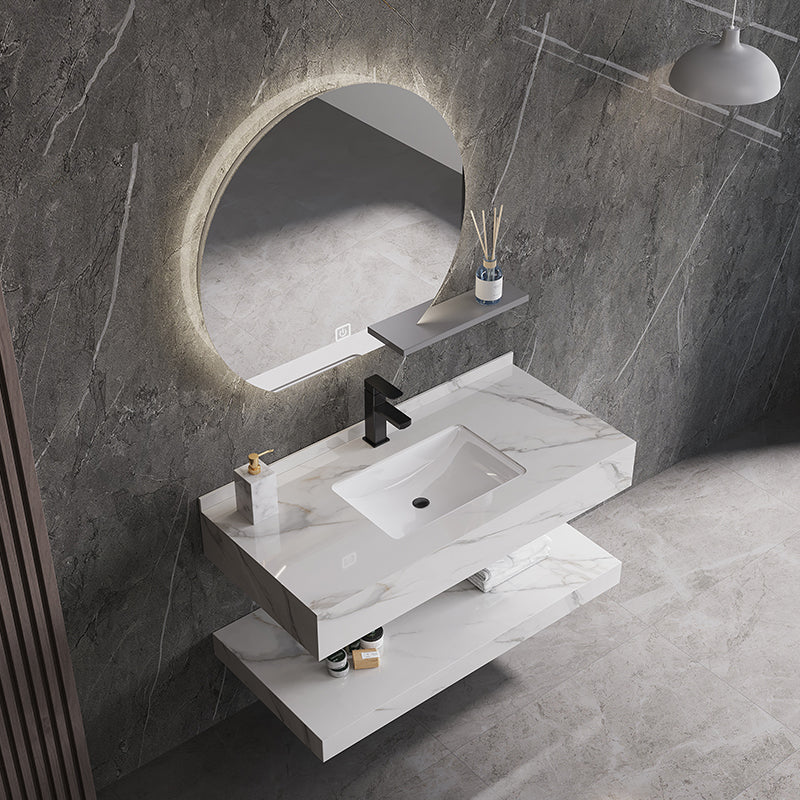 Classic Marble Bathroom Waterproof Vanity Bathroom Sink Cabinet Vanity
