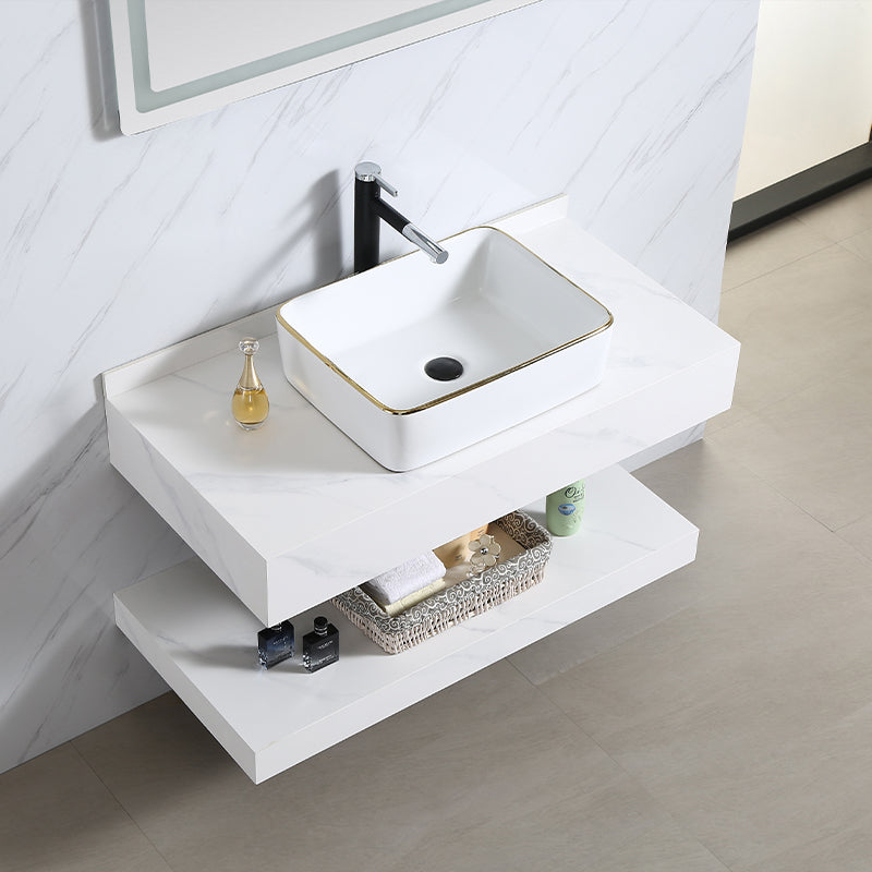 Europe Luxury Style High Quality Vanity Floating Bathroom Vanity Cabinet