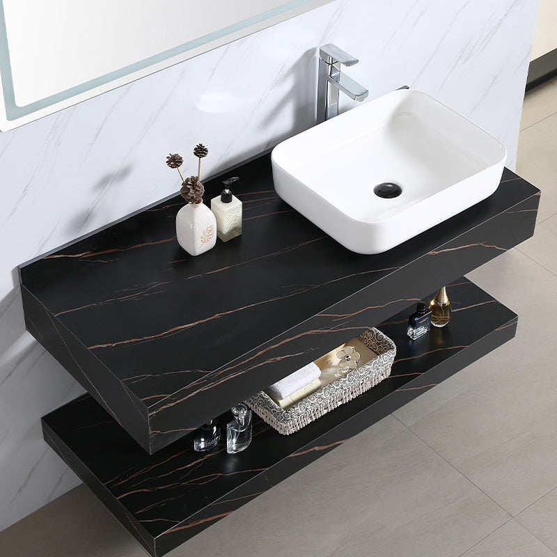 New Design Luxury Cabinet Basin with Right Side White Hand Vanity with Mirror Bathroom Cabinet