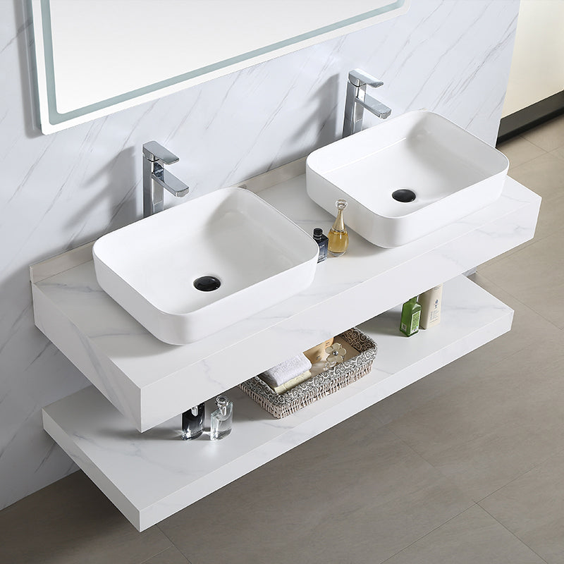 Europe Luxury Style High Quality Vanity Floating Bathroom Vanity Cabinet