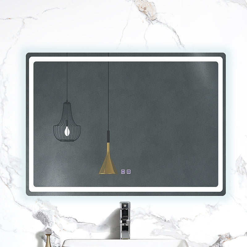 Modern Bathroom Rock Slate Stone Wall Mounted Vanity Bathroom Mirror Cabinet