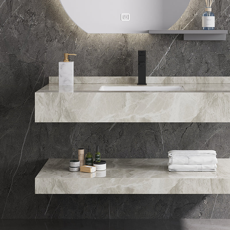 High Quality Cabinet Furniture with Rock Slate Basin Slate Stone Bathroom Vanity Cabinet