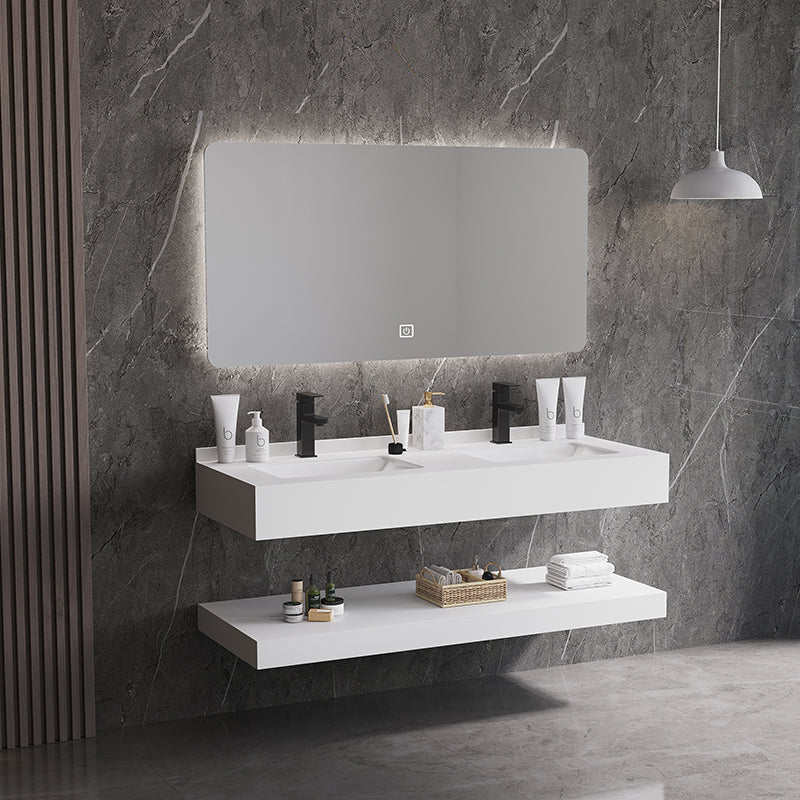 Modern Bathroom Vanity Units with Sink Wall Hung Waterproof Bathroom Cabinet