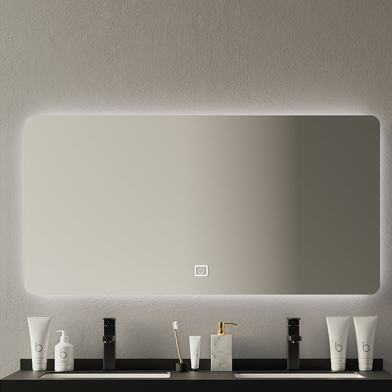 Custom Bathroom Vanity Sets with Bathroom LED Mirror Rock Plate Vanity Cabinets