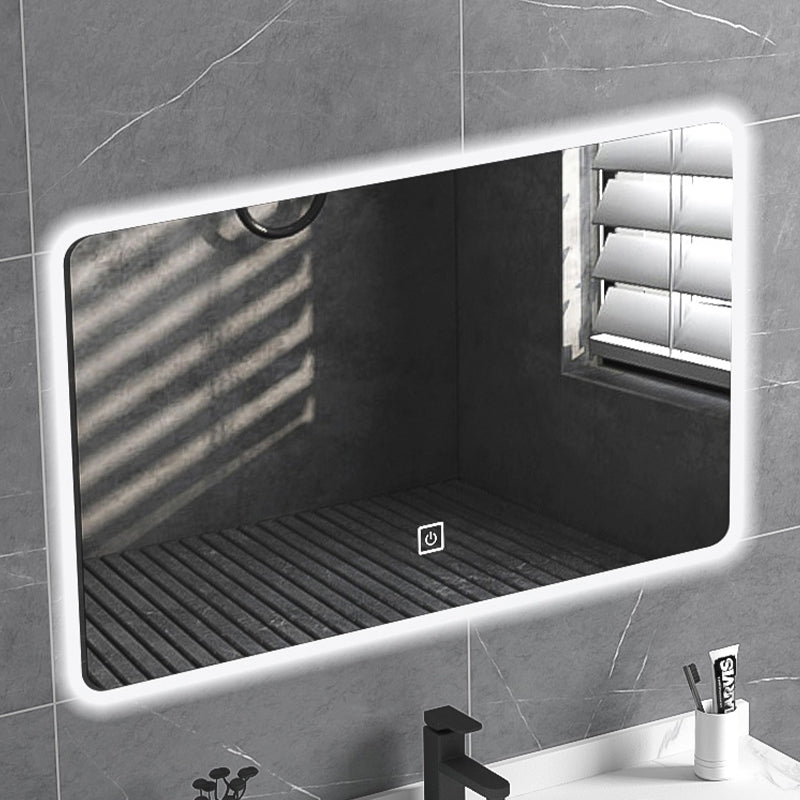 Luxury Wall-Mounted Rectangle Artificial Stone Basin Bathroom Vanity Cabinet
