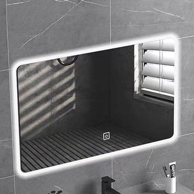 Modern Double Layer Marble Grey Marble Washbasin Bathroom Cabinet with Mirror