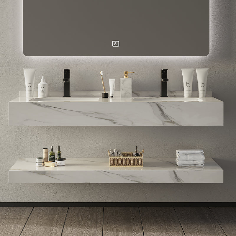 Classic Marble Bathroom Waterproof Vanity Bathroom Sink Cabinet Vanity