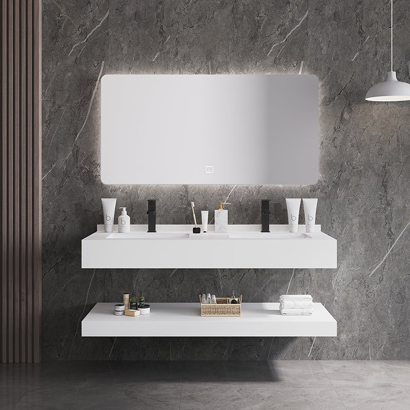 Modern Bathroom Vanity Units with Sink Wall Hung Waterproof Bathroom Cabinet