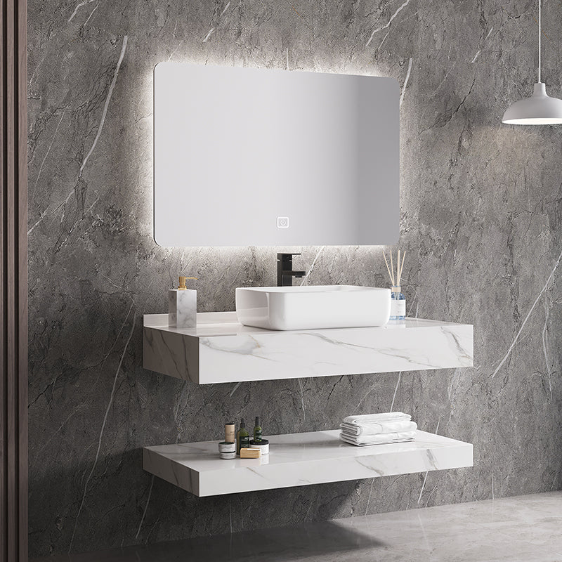Single Integrated Sink Bathroom Vanity Cabinet Hotel Style