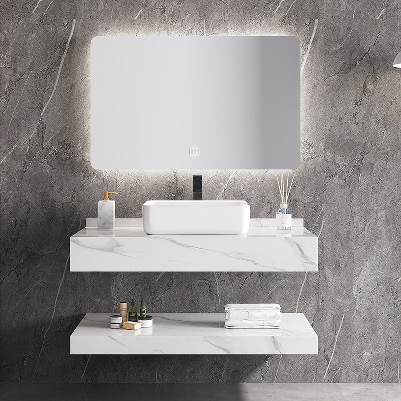 Single Integrated Sink Bathroom Vanity Cabinet Hotel Style