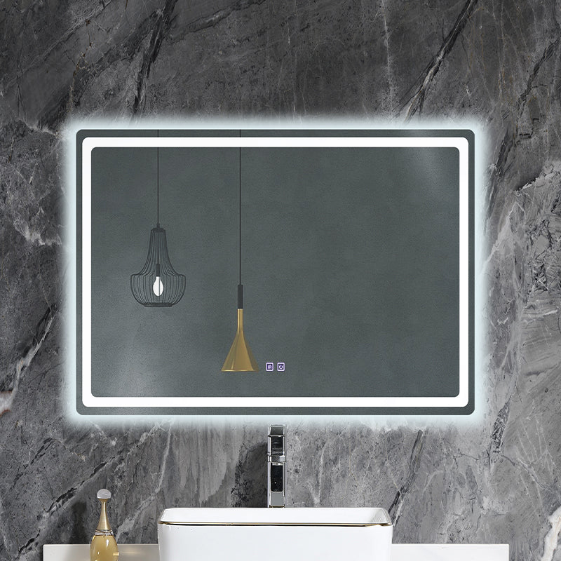 Mable Bathroom Washbasin Cabinet with LED Light Slate Sintered Stone Basin Bathroom Vanity Cabinet