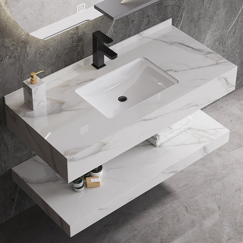 Classic Marble Bathroom Waterproof Vanity Bathroom Sink Cabinet Vanity
